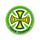 Truck Co Legacy 3in Independent Sticker (5 Pack) Green/Yellow