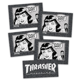 10in Thrasher Boyfriend Mob Skateboard Grip Strips Graphic