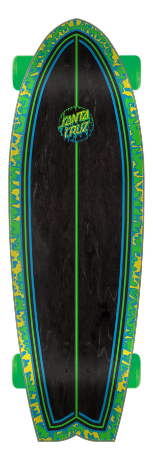 Toxic Dot 8.8in Cruiser Skateboard Santa Cruz