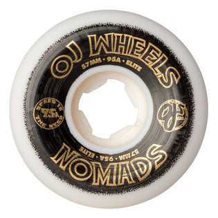 57mm Elite Nomads 95a OJ Skateboard Wheels White