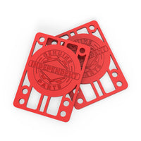 Red 1/8in Skate Risers | Genuine Parts | Independent