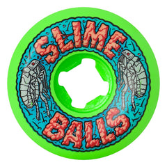 Slime Balls Flea Balls Speed Balls Blue 53mm 99a Wheels