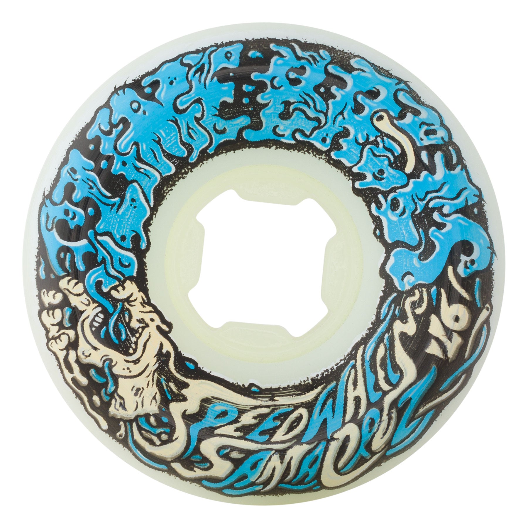 Santa Cruz Skateboards 53mm Slime Balls Vomit Mini II White/Red/Blue Skateb  - ストリート系スポーツ