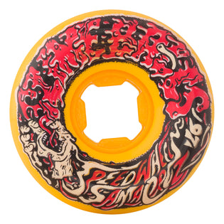 53mm Vomit Mini Orange 97a Slime Balls Skateboard Wheels Orange