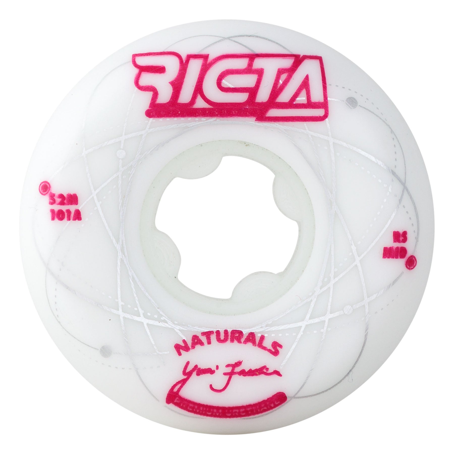 スケートボード RICTA WHEEL DYNAMICS NATURALS 52mm Facchini Orbital Naturals White Metallic Red Mid 101a