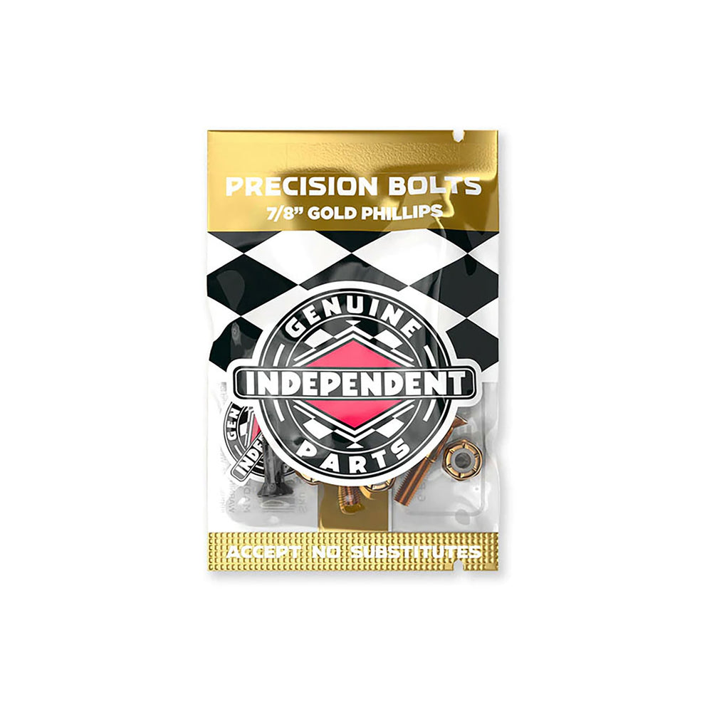Black & Gold7/8in Phillips Skate Hardware| Genuine Parts | Independent