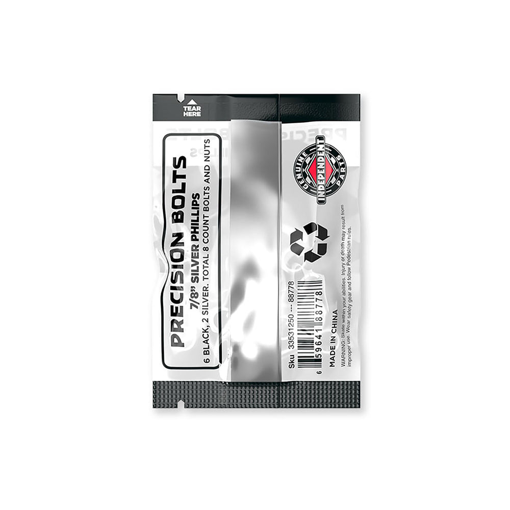 Black & Silver 7/8in Phillips Skate Hardware | Genuine Parts