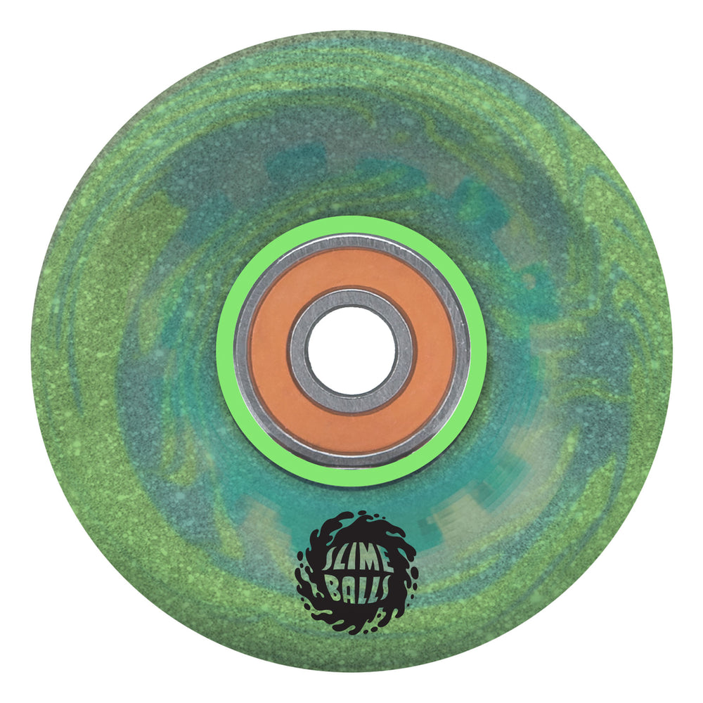 Slime Balls - Light Ups OG Slime Green/Glitter 78A Skateboard Wheels - 60mm