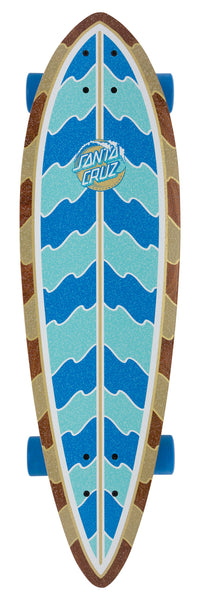 Santa Cruz Obscure Dot Pintail Complete Longboard - 33 Zoll, Mit Slimeballs Rollen