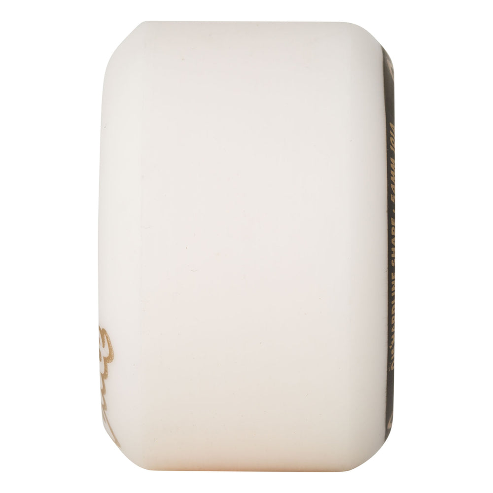 54mm Elite White Gold Hardline 101a | OJ Skateboards Wheels