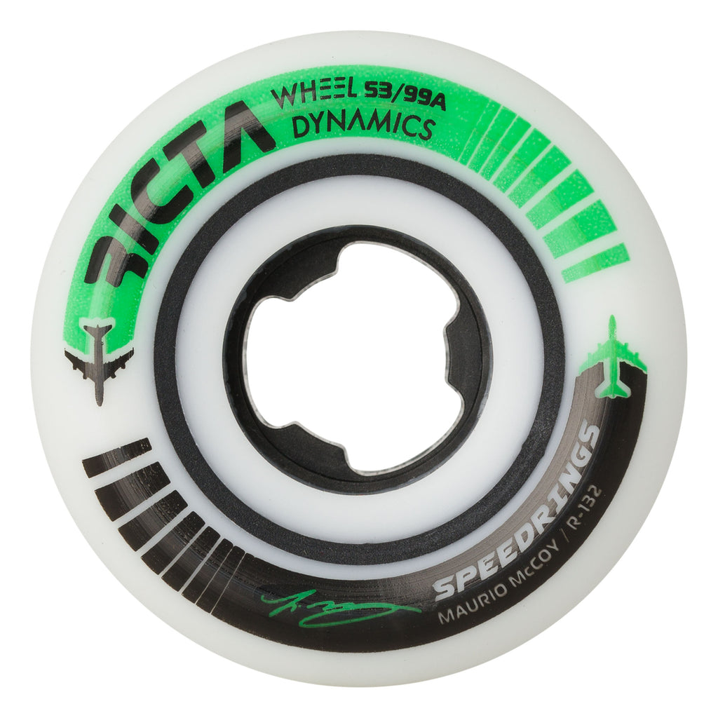 53mm McCoy Speedrings White Wide 99a | Ricta Skateboard Wheels