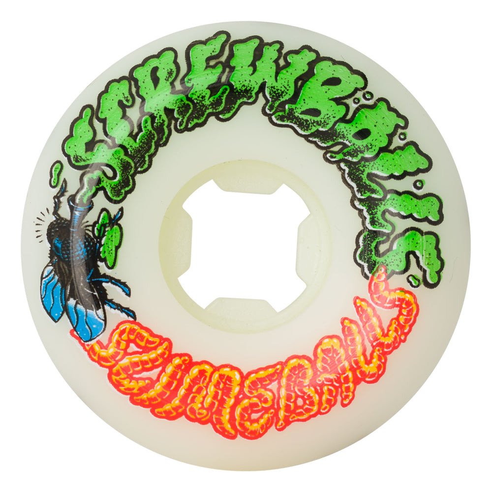 Slime Balls Brains Speed Balls 56mm 99a Orange & Yellow Skateboard Wheels