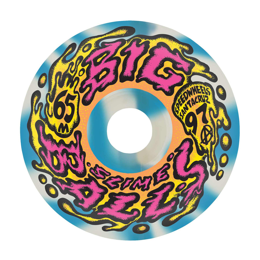 Slime Balls Big Balls 65mm 97a Blue/Yellow Swirl Skateboard Wheels – Ollie  Angel
