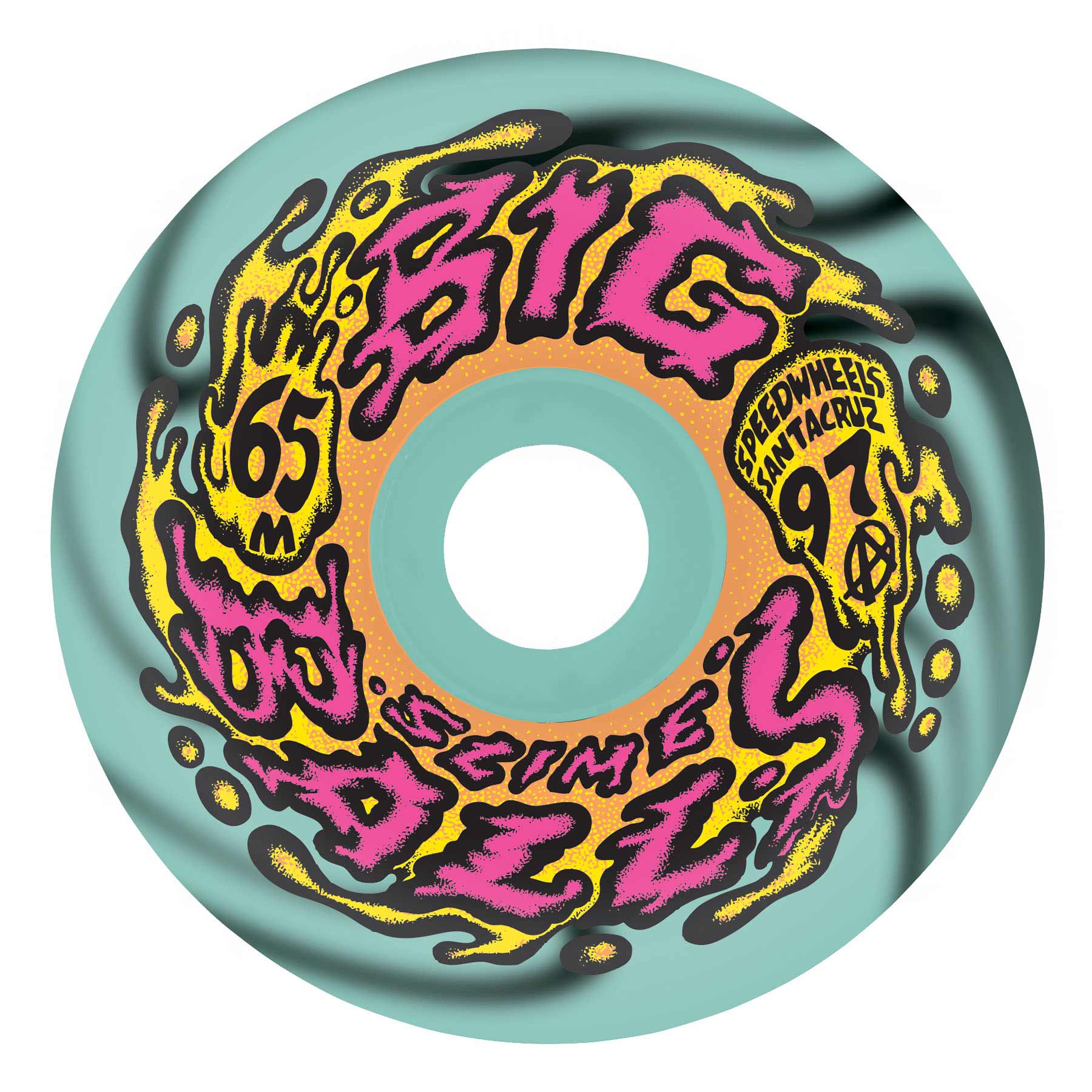 Slime Balls 65mm Big Balls Pink 92a Wheels (set of 4) - FA SKATES