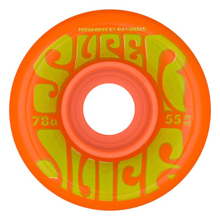 55mm Mini Super Juice Orange Green 78a OJ Skateboard Wheels Orange